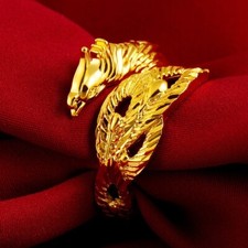 🐉 Anello Drago Colore Oro