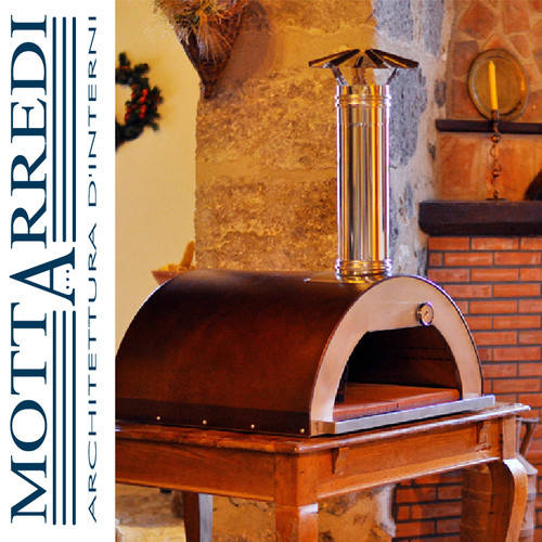 Forno legna pizze cottura - a,