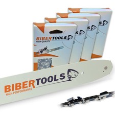 4x Sägeketten + Schwert 35cm 3/8"LP 1,1mm 52TG f. DOLMAR ES-173 HM