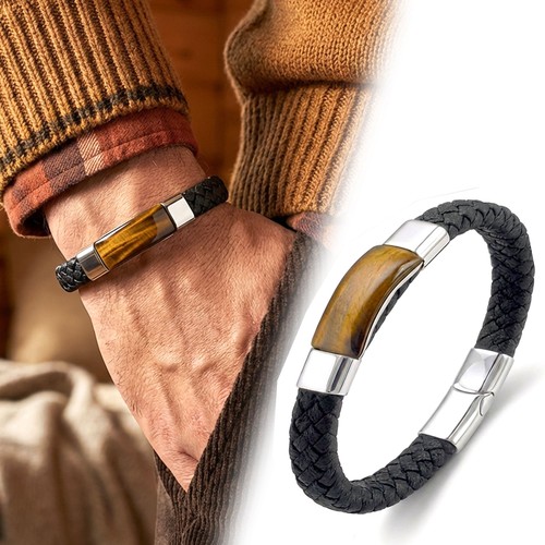 Bracciale uomo occhio tigre - occhio, di