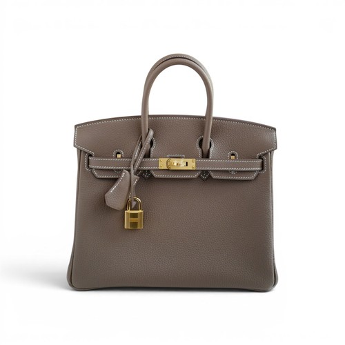 New hermes birkin - new, etoupe