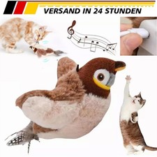 Giocattolo per Gatti Uccellini Passero Svolazzante Elettronico Interattivo Volante