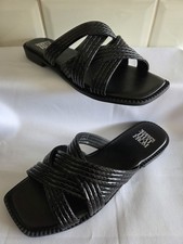 Infradito donna nero effetto