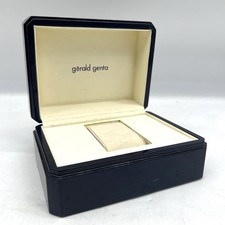 GERALD GENTA  BOX scatola originale in legno vintage Blu