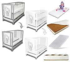 2w1 Lettino Neonato / letto junior / Barriera / Materasso Opzionale