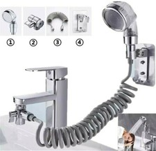 Set doccetta lavabo lavello lavandino da bagno DOCCIA PORTATILE TUBO FLESSIBILE 