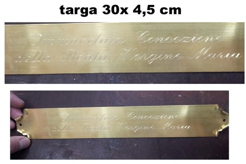 Targa porta nome ottone - porta,