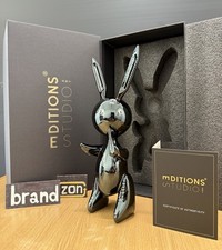 JEFF KOONS Balloon Rabbit Nero