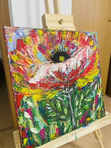 Quadro moderno dipinto mano - moderno,