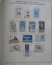 USA 1961-62  one page lot of used stamps without  airmail stamps