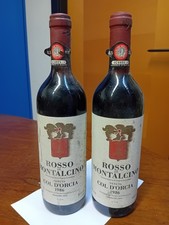 2 Antiche Bottiglie Vino Rosso
