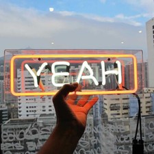 LED-illuminated Lettered Neon