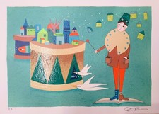 Catia Piacentini  Serigrafia Il suono del tempo casa  arte arredamento