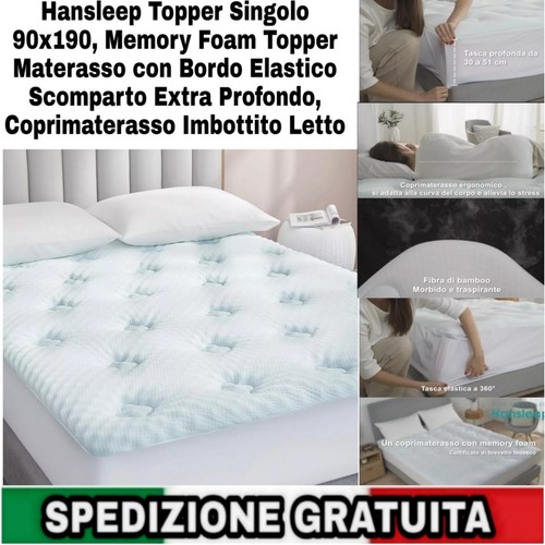 Topper matrimoniale 90x190 - 90x190, cm