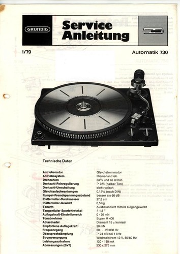 Grundig manuale servizio - manuale, di