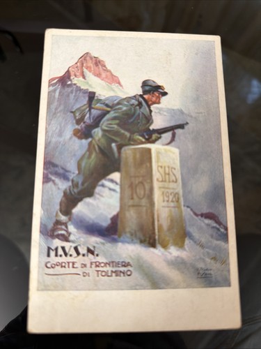 Cartolina militare mvsn coorte - militare,