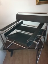 Poltrona Wassily pelle acciaio Anni meta 90