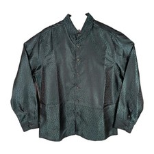 Camicia DiBanGu seta verde