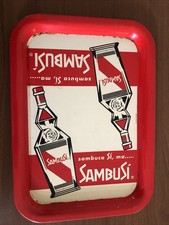 Sambuca Sambusi VASSOIO In Latta PUBBLICITARIO ANNI '60 , Pelliconi  Bologna