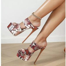 Sabot Donna Platform Snake