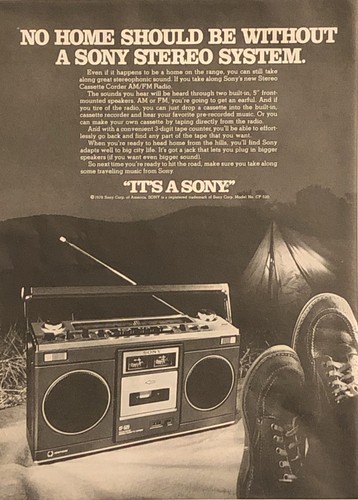 Sony cf520 1978 boom box - cf520,