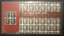 GB 2000 Penny Black 1d blocco