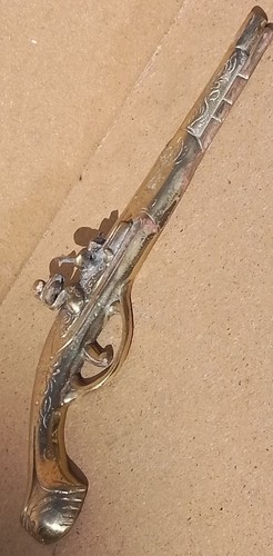 Vecchia antica pistola ottone - antica,