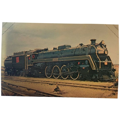 Vintage postcard train - postcard,,