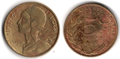 Francia centimes 1966 - francia,