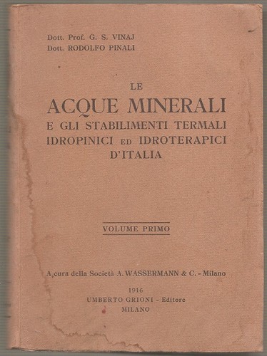 Libro acque minerali gli - libro, e