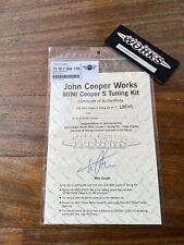 NUMBERED PLATE AND CERTIFICATE JOHN COOPER WORKS MINI R52 R53 JCW