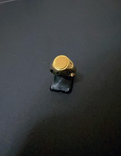 Anello scudo ovale satinato - anello,