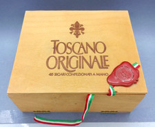 SCATOLA TOSCANO ORIGINALE, in legno. VUOTA - CERALACCA -