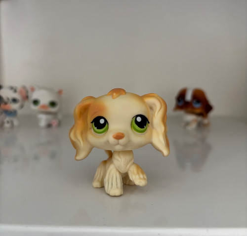 Littlest petshop blonde dog - petshop,