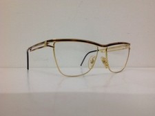 Charme De rigo Occhiale da vista donna metallo Oro Marrone vintage 1983 tondo