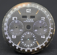 QUADRANTE VALJOUX 72 C PUNTATORE 34,3mm CALENDARIO ANNUALE CRONOGRAFO TRIPLO