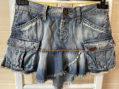 Minigonna jeans tascata - jeans,