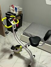Cyclette richiudibile ULTRA SPORT F-BIKE bianca  con coprisellino in gel 