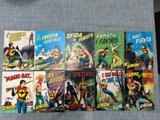 LOTTO FUMETTI ZAGOR DAL N°61 AL N°70 COLLANA ZENITH RISTAMPE ZENITH ANNI 70