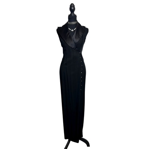 Maxi abito smoking nero - , dave