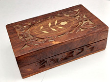 SCATOLETTA INTAGLIATA ETNICA - LEGNO MASSELLO