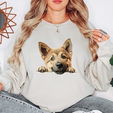 Felpa da donna pastore tedesco cucciolo cani animali maglione da donna