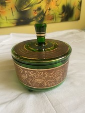 Porta caramelle vetro oro