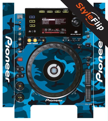 Pioneer cdj 900 skin blu - pioneer, cdj-900
