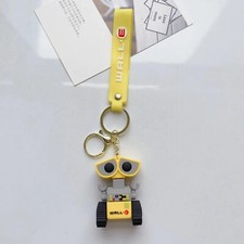 Wall-E Disney Pixar Keyring Keychain Rubber 3D Effect Bag Charm Pendant