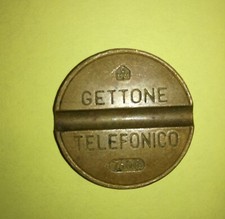 Gettone telefonico con segno - gettone,