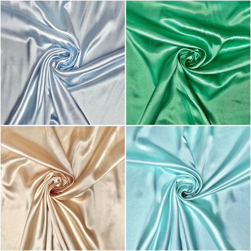 Tessuto satin carnevale verde - satin,