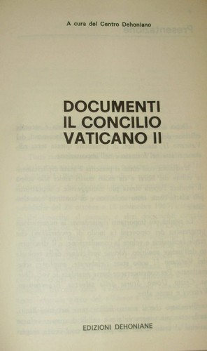 Documenti concilio - il,