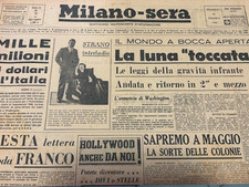 Milano sera giornale - sera, d'epoca