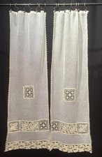 Antiche Coppia Tendine Tende